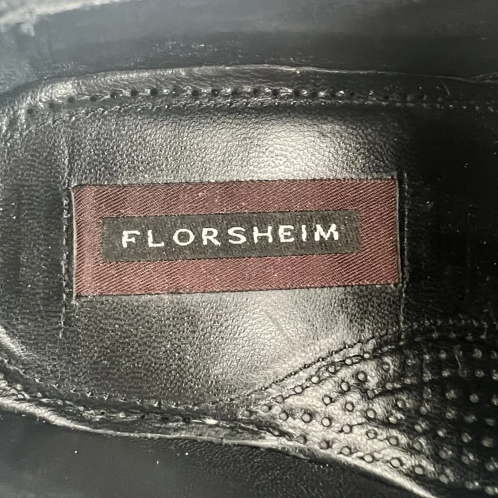 Florsheim Black Lexington Cap Toe Oxford Shoe 17067-01 Mens Size 9D Leather